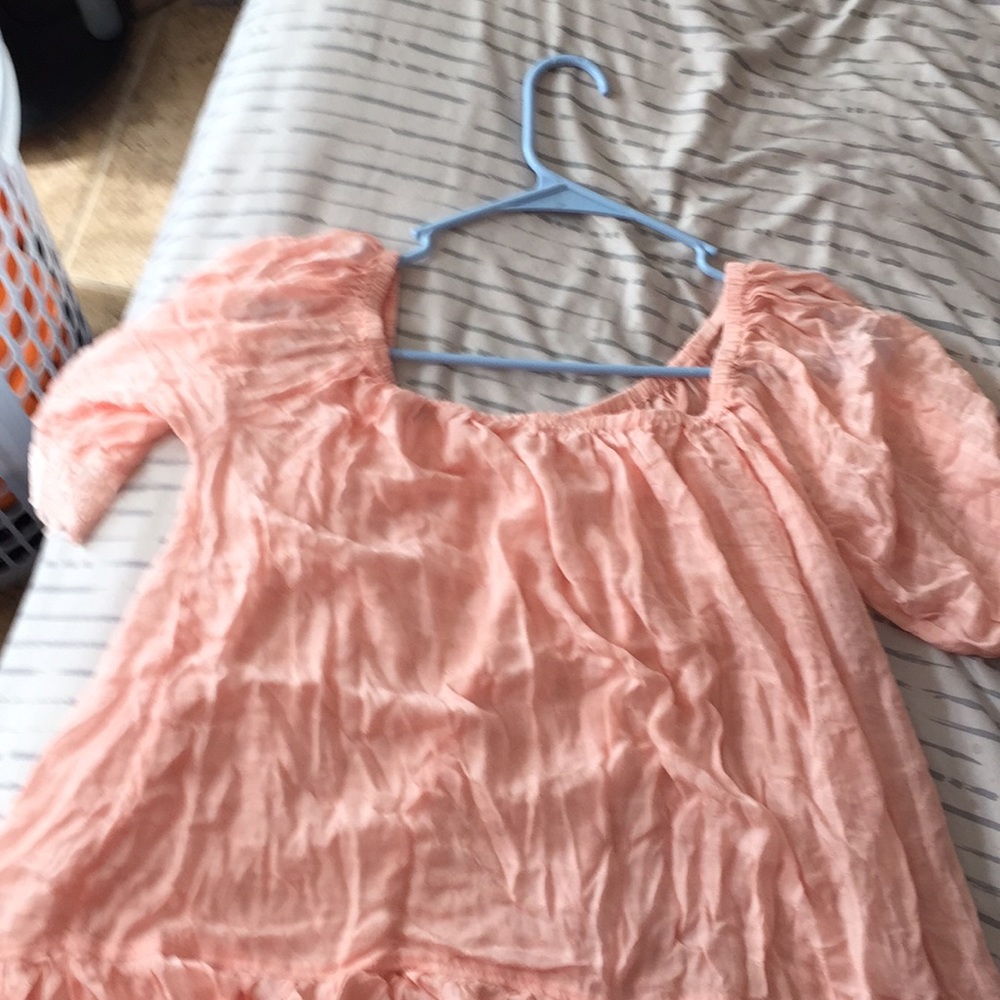 Peach blouse